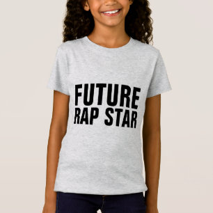 CAMISETAS EN T DE LOS NIÑOS DE LA ESTRELLA RAP FUT