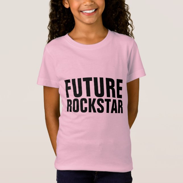 CAMISETAS EN T DE LOS NIÑOS DE ROCKSTAR FUTUROS (Anverso)