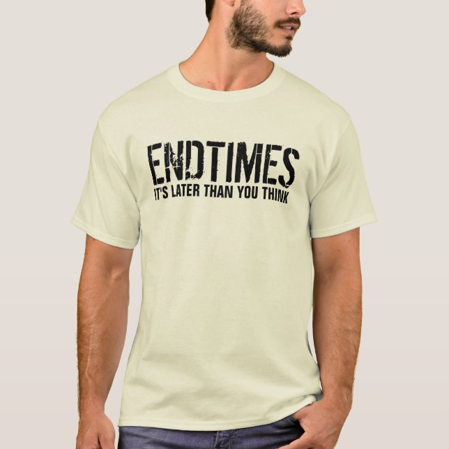 Camisetas ENDTIMES, cristianas (Anverso)