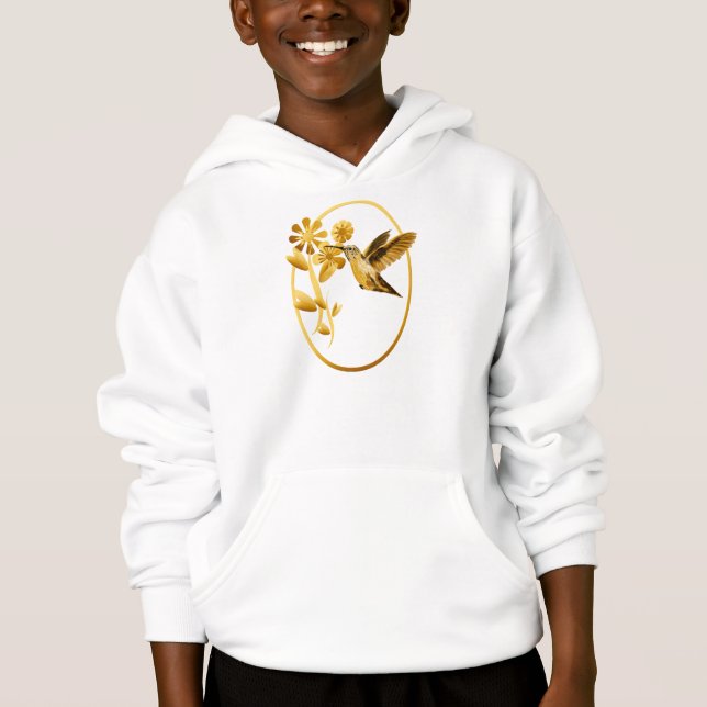 Camisetas enmarcado colibrí del oro (Anverso)