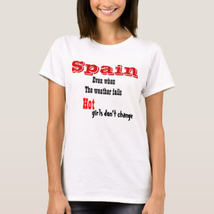 camisetas españa chica caliente