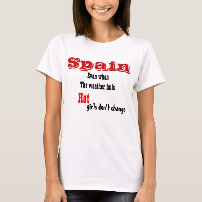 camisetas españa chica caliente (Anverso)