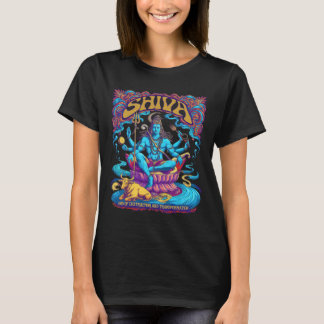 Camisetas Espirituales Shiva Print Dios Hindú Homb