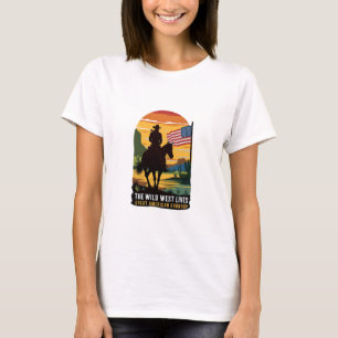 camisetas estadounidenses camiseta de mujer, COWGI