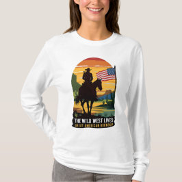 camisetas estadounidenses, camiseta de mujer norte