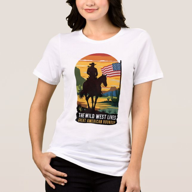 camisetas estadounidenses, camiseta de mujer norte (Anverso)