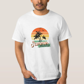 camisetas estilo retro de playa de verano