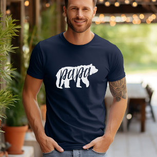Camisetas familiares a juego de Oso Papa Navy