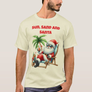 Camisetas familiares de Navidad tropical