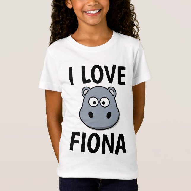 Camisetas FIONA HIPPO, AMO A LOS NIÑOS FIONA Tees (Anverso)