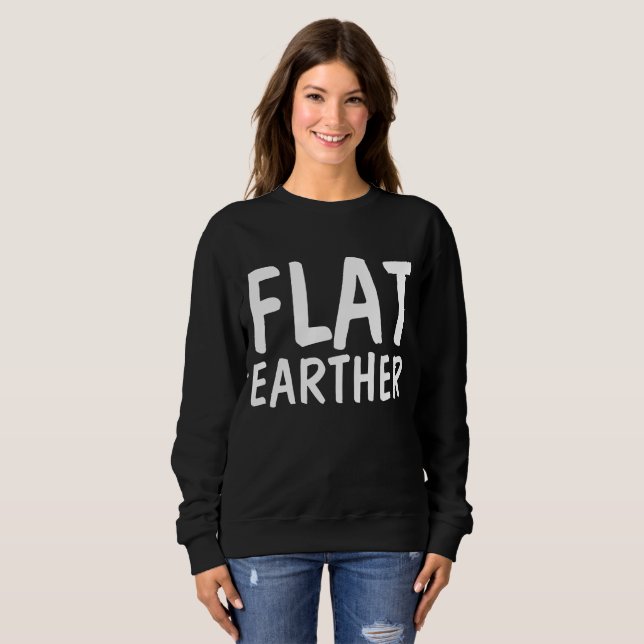 Camisetas FLAT EARTHER, TIERRA PLANA (Anverso completo)