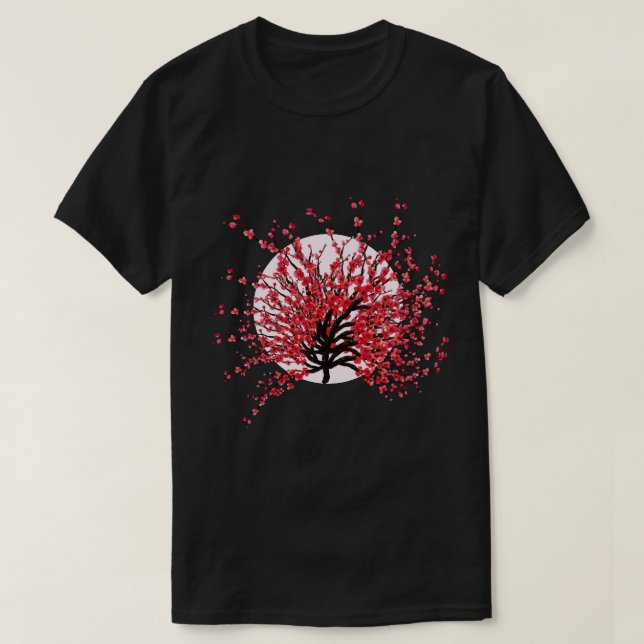 Camisetas Flor de Cerezo sakura Japón (Diseño del anverso)