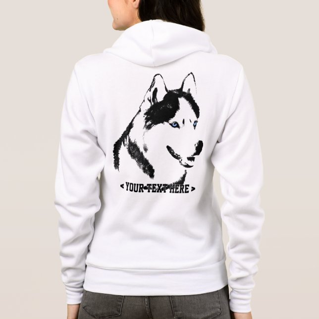 Camisetas fornido del perro de la sudadera con (Reverso)
