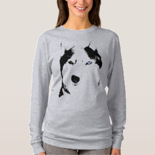 Camisetas fornido del perro de trineo del Malamute