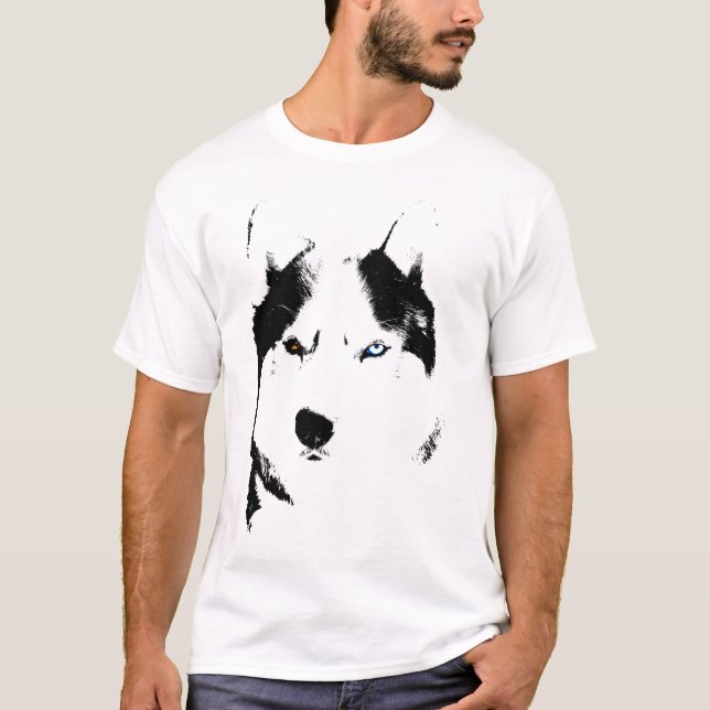 Camisetas fornido del perro esquimal del perro de (Anverso)