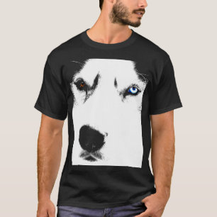 Camisetas fornido del perro esquimal del perro de
