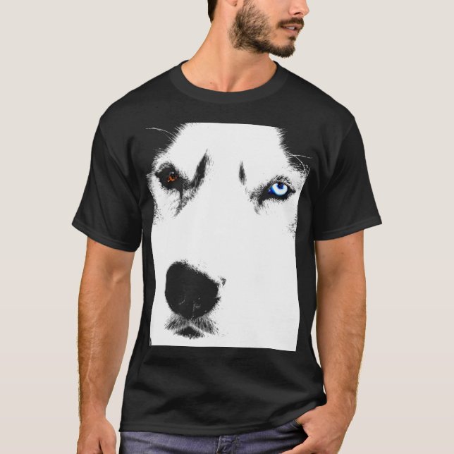 Camisetas fornido del perro esquimal del perro de (Anverso)
