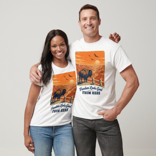 Camisetas Freedom Looks Good Canyon (Unisexo)