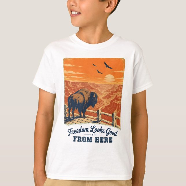 Camisetas Freedom Looks Good Canyon (Anverso)