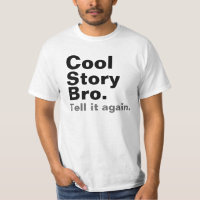 Camisetas fresco de Bro de la historia