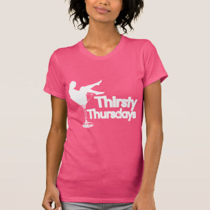 Camisetas fresco sediento de los hilos de jueves