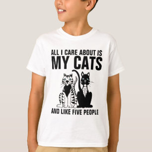 Camisetas gatas divertidas para los niños, todo lo