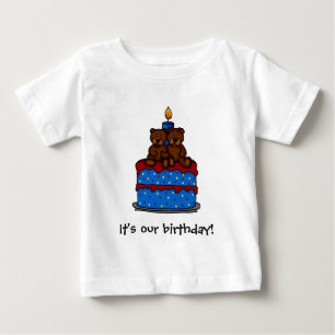 Camisetas gemelas chica-niño Cumpleaños