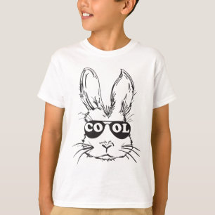 Camisetas Geniales con Cara de Conejo Feliz Pascua
