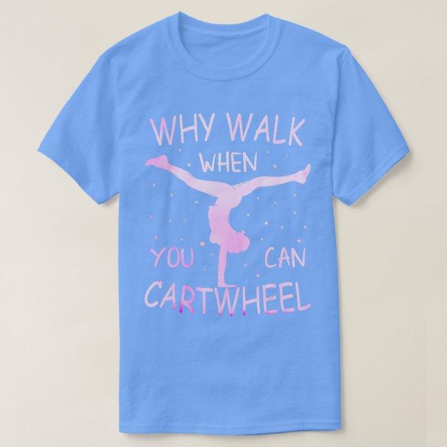 Camisetas gimnásticos para Chicas por qué caminar  (Diseño del anverso)