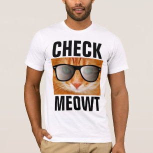 Camisetas GINGER CAT CHECK MEOWT