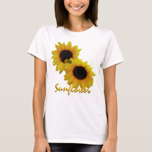 Camisetas girasoles de mujeres Personalizado Shirt