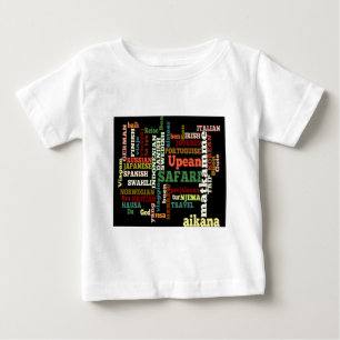 Camisetas Global Travel Language Collage