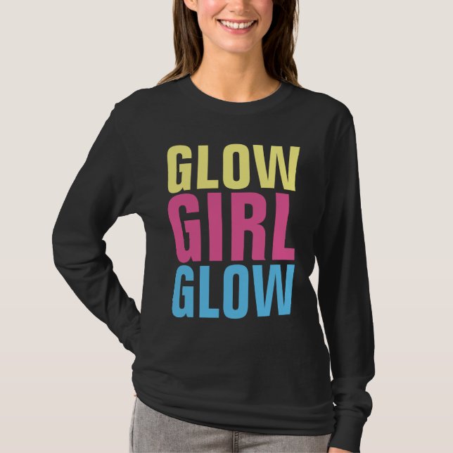 Camisetas GLOW CHICA GLOW (Anverso)
