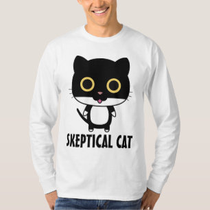 Camisetas graciosas CAT ESCÉPTICAS
