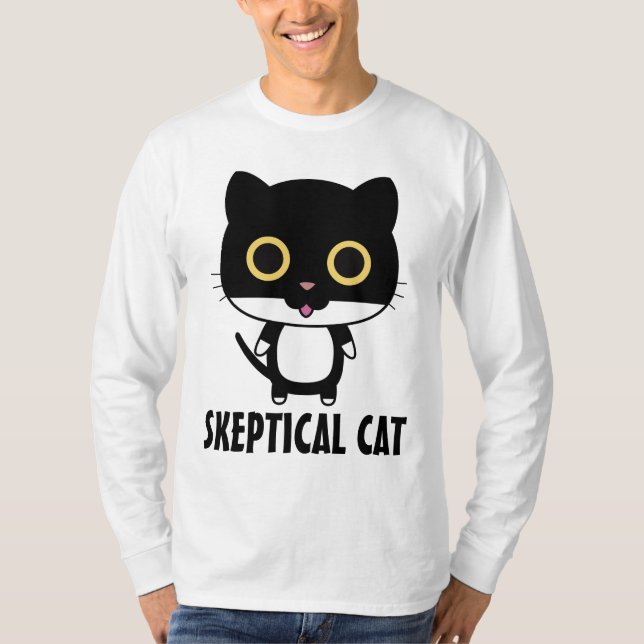 Camisetas graciosas CAT ESCÉPTICAS (Anverso)
