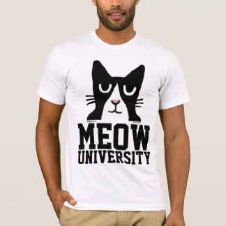 Camisetas Graciosas Cat, UNIVERSIDAD MEOW