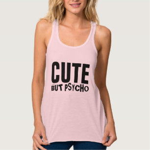 Camisetas graciosas de las Damas CUTE PERO PSYCHO