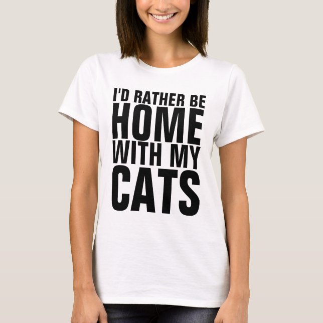 Camisetas Graciosas para Gatos, DEBERÍA ESTAR EN C (Anverso)