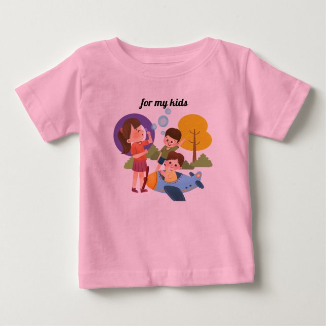 camisetas graciosas para niños (Anverso)