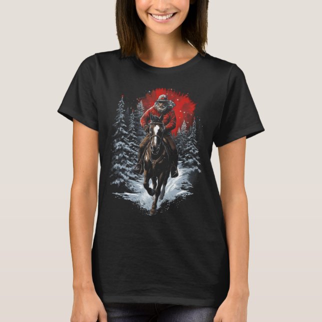 Camisetas Gráficas de Cabalgata de Navidad para Ho (Anverso)