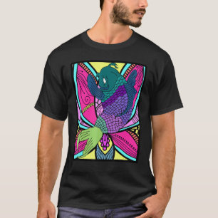 Camisetas Gráficas de Carpas Koi Arcoíris Loto