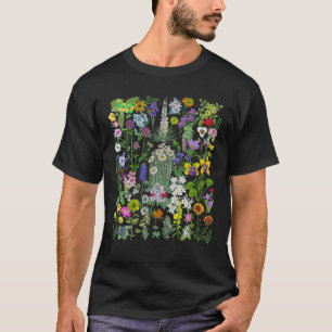 Camisetas Gráficas de Flores para Mujeres Flor Sil