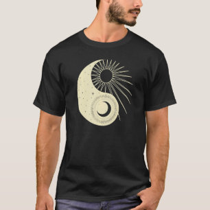 Camisetas gráficas de yoga Ying Yang Sol Luna para