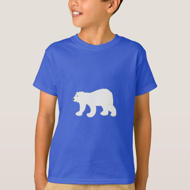 Camisetas gráficas del oso polar purpurina (Anverso)