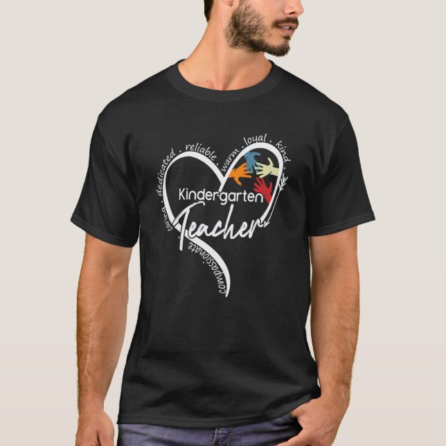 Camisetas Gráficas Para Maestros De Kinder Tops De (Anverso)