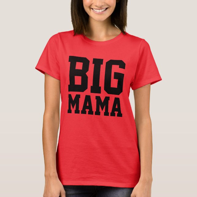 Camisetas grandes de tamaño MAMA Plus (Anverso)