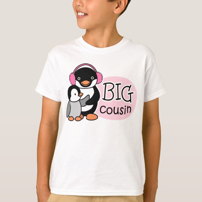 Camisetas grandes del pingüino del primo (Anverso)
