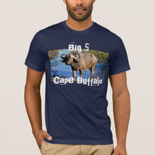 Camisetas grandes del safari del búfalo del cabo