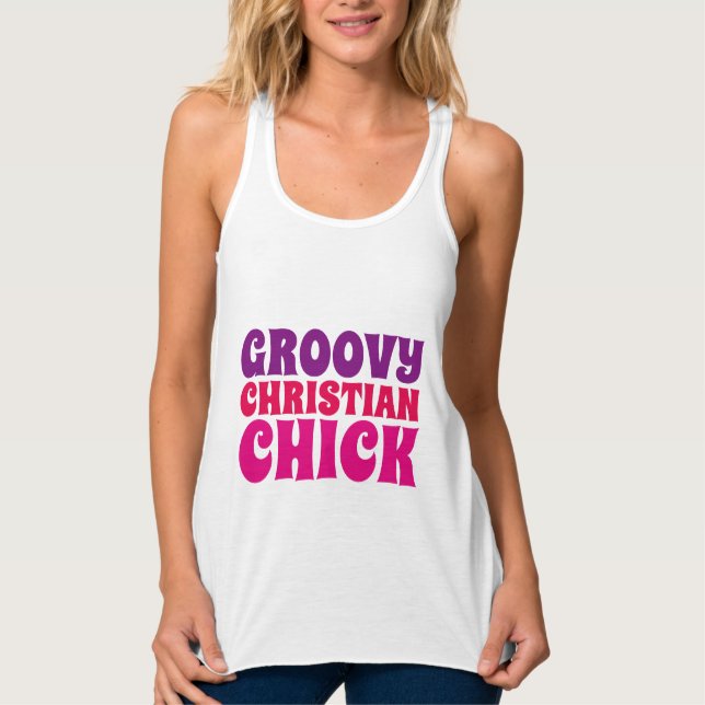 Camisetas GROOVY CHRISTIAN CHICK (Anverso)