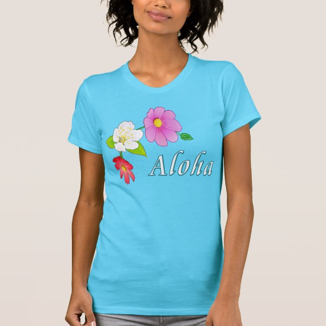Camisetas hawaianas para las mujeres (Anverso)